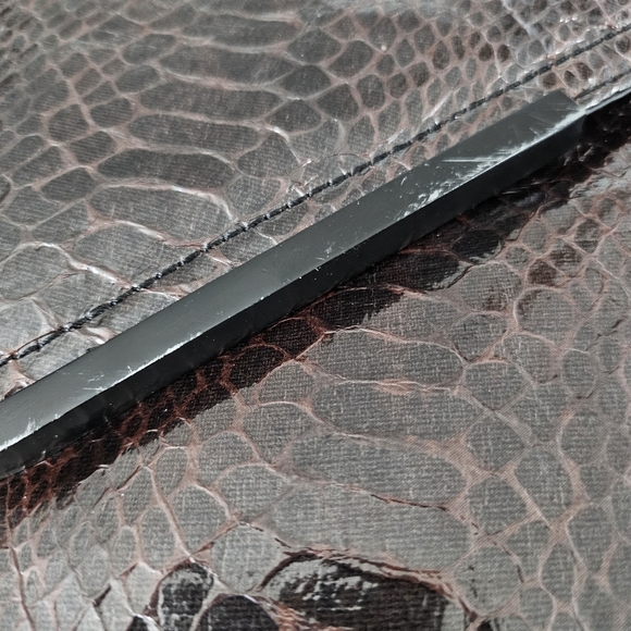 BCBGeneration Faux snakeskin Envelope Clutch - Picture 3 of 10